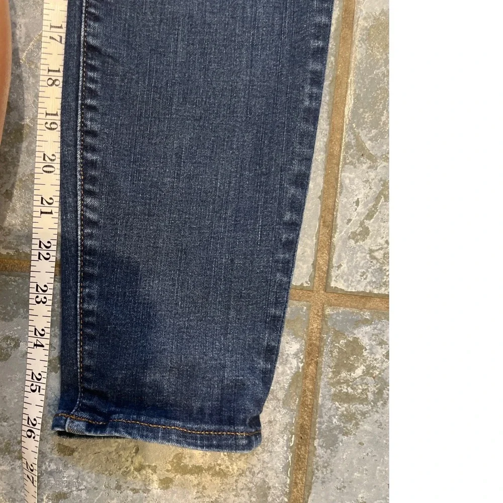 J.Crew Womens Toothpick Jeans Size 28‎ Ankle Inseam Dark Wash Fitted Skinny - Picture 13 of 15